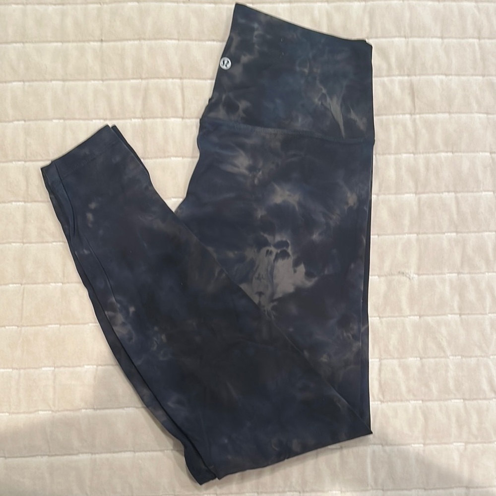 lululemon athletica Navy Tie-Dye Leggings